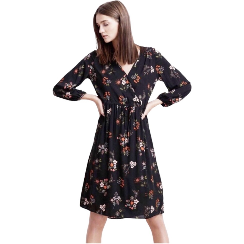 Velvet By Graham & Spencer Danay Floral Challis Wrap Dress
